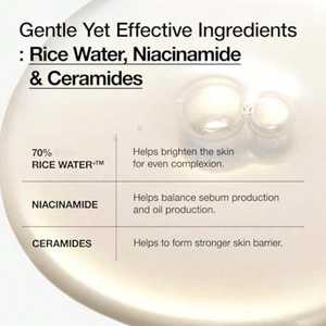 Tonique Lacté Éclatant Ahua Rice 70 250 ml Enrichi en Céramides pour une Peau Lumineuse Tous Types de Peau - Product Image 6