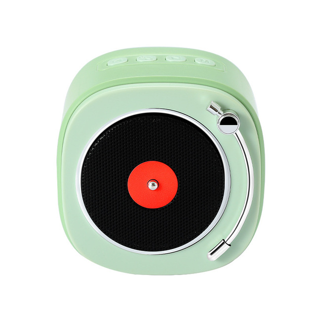 High Sound Quality Retro Mini Portable Wireless for Bluetooth Speaker with RGB LED 3D Surround External Sound for Home Use