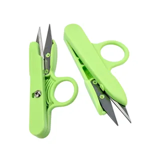 U-shaped Yarn Cutting Scissors Plastic Hand Clippers Thread Cutter Mini Yarn Scissors Thread Snips