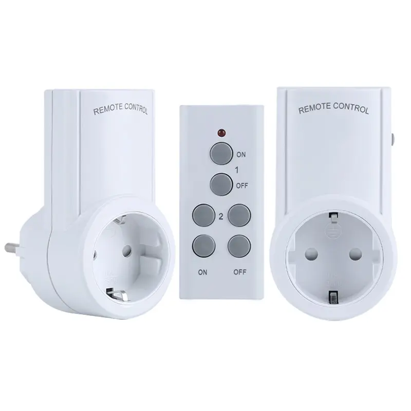 Smart Home EU Remote Control Socket Outlet EU Plug with On Off Switch RF Control