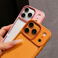 Coque de téléphone portable transparente antichoc hybride en acrylique avec lentille métallique haute transparence anti-rayures pour iPhone 18 17 Pro Max