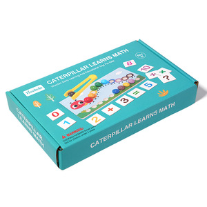 Gioco con Palline a Pressione a Tema Bruco, Giocattoli Matematici per Interazione Genitore-Figlio, Cognizione dei Colori, Educazione Precoce, Giochi Puzzle Montessori - Product Image 2