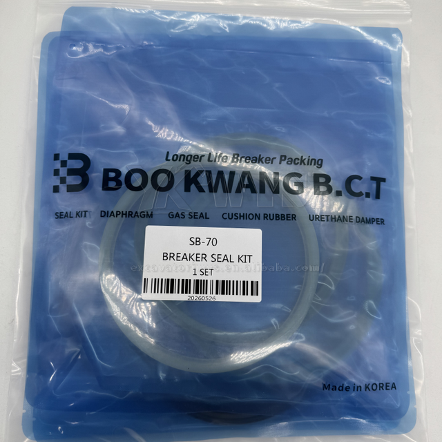 SB70 Hydraulic Breaker Seal Kit B KWANG Made in Korea Rock Hammer Repair Packing