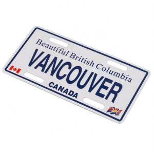 Cadre de plaque d'immatriculation de voiture en étain personnalisé en gros, plaque vierge - Product Image 4