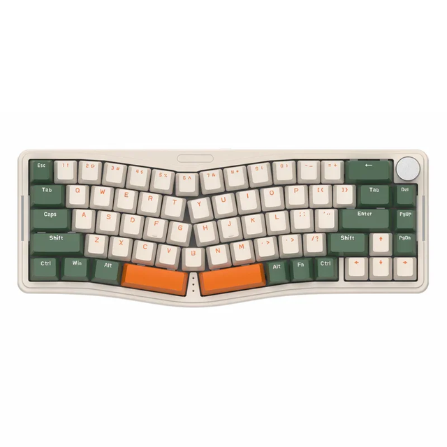 AJAZZ AKS068Pro Tri-Mode RGB Mechanical Keyboard Alice Layout 68 Keys Wireless USB Interface Stylish for Desktop Application