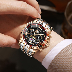 BINBOND Nieuw High Sense Automatisch Hol Mechanisch Luxe Herenhorloge Waterdicht RVS Band Wijzerplaat 50m Horloge - Product Image 2