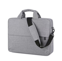 Sac fourre-tout pour ordinateur portable en polyester avec doublure en velours, compartiment personnalisé avec logo pour ordinateurs portables de 11/13/15 pouces, iPad, sac de cabine 42x30x5cm