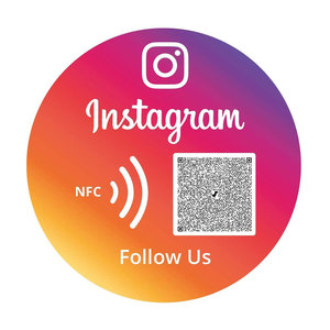 Carte NFC personnalisée ronde pour avis Google, évaluation 5 étoiles, carte PVC, QR code, panneau publicitaire pour entreprise, hôtel, restaurant, carte de suivi sur les réseaux sociaux - Product Image 3