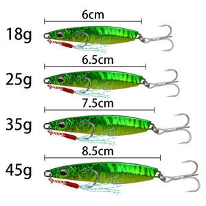 10g poids lent secouer dur Vib métal appât longue portée plaque de fer réservoir de sang 18/25/35/45g leurres de pêche au bar pour océan et rivière - Product Image 5
