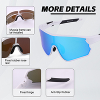Lunettes de cyclisme TR90, volley-ball, course à pied, golf, baseball, verres polarisés TAC, lunettes de soleil de sport de plein air