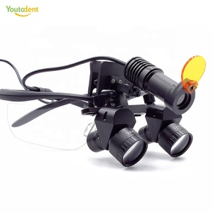 48 °   Kính lúp của các bác sĩ phẫu thuật nha khoa 5X 400mm-600mm Kính lúp hai mắt với thiết bị đèn pha LED 5W - Product Image 4