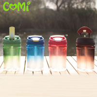 Meilleur cadeau personnalisé nervuré simple rayure verticale verre glace café thé lait tasse gobelets avec couvercles et pailles