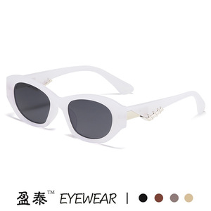 แว่นกันแดดทรงแคทอาย ยี่ห้อ Yingtai กรอบพลาสติกสีดำ ป้องกันรังสียูวี 400 แฟชั่นสำหรับผู้หญิง - Product Image 4