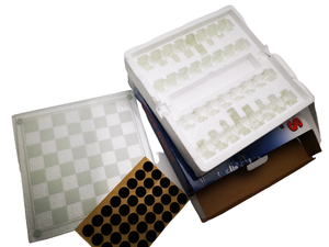 LANDER-MAN Set di Scacchi 20*20cm Gioco da Tavolo Pezzi degli Scacchi <span class=keywords><strong>in</strong></span> <span class=keywords><strong>Vetro</strong></span> - Product Image 2