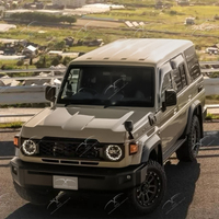 Kit de carrosserie de mise à niveau pour Toyota Land Cruiser, de l'ancien au nouveau modèle, de 1984-2022 à 2024, comprenant lèvre avant, pare-chocs avant, capot, garde-boue, phares et passages de roues.