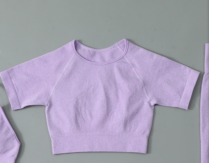 แขนสั้นสีม่วง