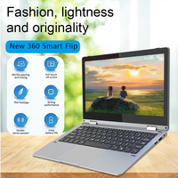 Nueva Computadora Portátil 2 en 1 con Pantalla Táctil Giratoria de 360 Grados de 11.6 Pulgadas, Doble Núcleo, para Negocios, Oficina, Estudiantes, Tableta