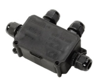 Boîte de jonction étanche IP66 4 voies avec connecteur étanche PG9