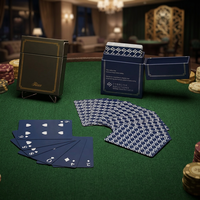 Cartes de poker publicitaires Pikxx personnalisées, coins carrés, finition brillante, ensemble double boîte, cartes à jouer promotionnelles