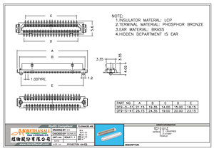 DF9-S-xx Connecteur femelle carte-carte 1,00 mm 180° °   Connecteur SMT compact pour éclairage LED, boîtier LCP, PCB fiable - Product Image 2