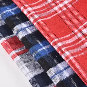 Different Type 100% Polyester Plaid Fabric Suppliers Woven Yarn Dyed School Student Check Fabric for Shirt