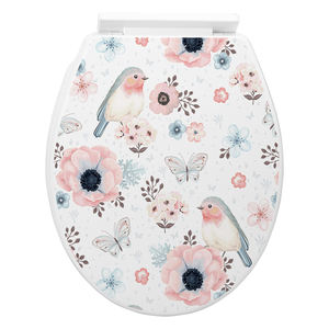Bajo MOQ diseñador impreso plástico WC PP cierre suave baño cubierta de asiento de inodoro para pedidos pequeños - Product Image 5
