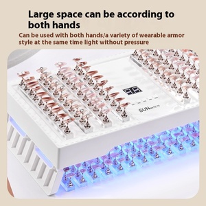 Lampe à ongles haute puissance à 105 LED, grand espace, séchage rapide du vernis gel, lumière UV pour le durcissement, fournitures professionnelles pour la manucure - Product Image 5