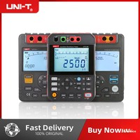 Testeur de résistance d'isolement UNI-T UT511 UT512 UT512D 100V~1000V, terre, 0,1M~10G, voltmètre AC/DC
