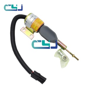 Válvula solenoide de parada 3932529 para motor 6BT5.9, excavadora R210-3 R220-5, solenoide de apagado, piezas de maquinaria de construcción - Product Image 2