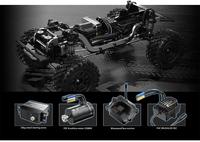 MJX H12Y H12Y+ 1/12 2.4Ghz Véhicule RC électrique tout-terrain 4x4 avec ESC réglable par application, carrosserie en alliage d'aluminium, servo métallique 20KG, amortisseurs à huile, RTR