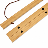 Kit Premium de Rieles de Madera para Colgar Pósters, Exhibición de Pergaminos en Pared para Mapas del Mundo, Impresiones Artísticas en Lienzo y Decoración Moderna para el Hogar