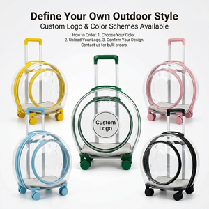 Neuankömmling Transparenter Acryl-Haustier rucksack Wasser abweisender tragbarer Raum Kapsel Hund Katzen wagen Fall Wasser abweisender Raum - Product Image 6