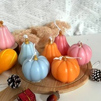 Lilin Aroma Labu Pastel Dekorasi Meja Panen Musim Gugur Thanksgiving Halloween Lilin Aromaterapi Buatan Tangan Grosir