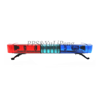 Lampu Strobo LED Merah Biru Super Baru untuk Atap Mobil, Lampu Peringatan Darurat dengan Sirine dan Speaker untuk Ambulans, Lampu Keamanan Publik