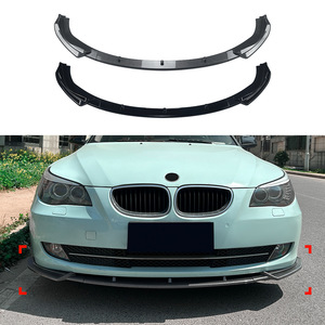 Amp-Z Front Bumper Lip Carbon Fiber Texture Matte Finish For Bmw 5 Series E60 E61 Lci 2008-2010 Tuning Style - Product Image 1