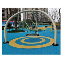 Vente en gros de terrain de jeu extérieur en acier et en plastique pour enfants toboggan balançoire certifié CE ZH-202505027 pour l'école à la maison et la maternelle