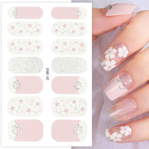 Autocollants pour ongles en cristal 5D 3D, motif <span class=keywords><strong>cerisier</strong></span> <span class=keywords><strong>japonais</strong></span>, collection printemps-été, couverture complète, imperméables, vente en gros - Product Image 2