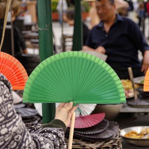 Customized Latest Design Spanish Bamboo Hand Fan Double-sided Printed Eco-Friendly Halloween <b>Wedding</b> <b>Gift</b> - Product Image 2