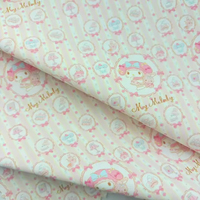 Kawaii Pinky Muster Bedruckter PU-Lederstoff Winddichter Kinder-Regenmantel Kleidungszubehör Weich Bequem