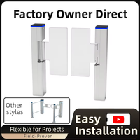 Vente directe de portails électriques de sécurité de haute qualité, tourniquet à balançoire, portail automatique à induction, fonctionnement bidirectionnel, moteur brossé