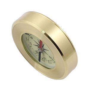 Bussola per esterni nautica rotonda liquida portatile in metallo ottone - Product Image 3
