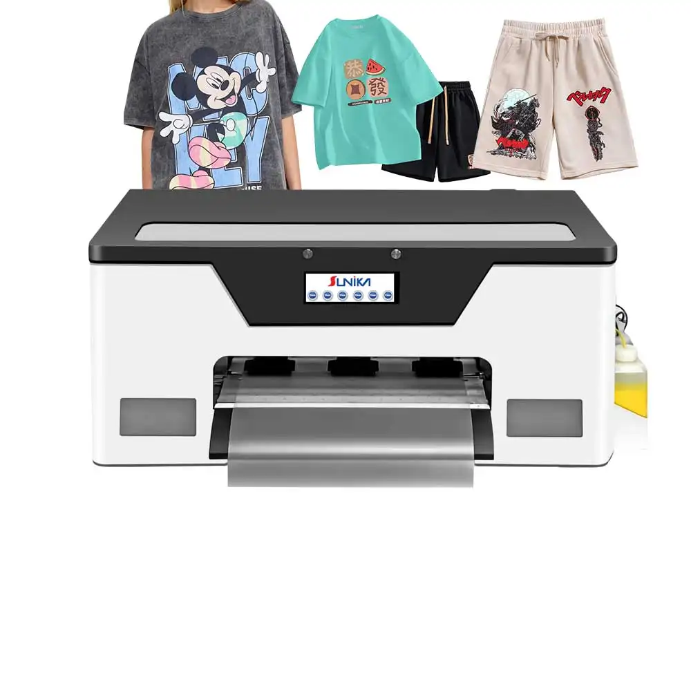Sunika Originele Epson Printkop 1080 12 Inch Automatische Dpi T-Shirt Printer Multifunctionele Dtf Nieuwe Staat Prints A3 A4 A5