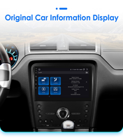 CARUPEZ Layar Sentuh Android 10 inci untuk Dashboard Mobil, Head Unit Stereo dengan Navigasi GPS untuk Ford Mustang 2010-2014 Nirkabel