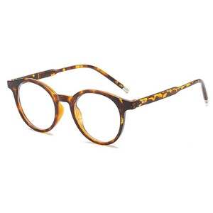 Women <strong>Men</strong> New Leopard <strong>Glasses</strong> Female Round <strong>Clear</strong> Lens Optical Spectacle Frame Fashion Anti Blue Lights Eyeglasses - Product Image 1