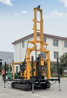 Foreuse géotechnique sur chenilles XY-3 avec tour hydraulique pour essais SPT et équipement de forage de sols, pompe à moteur