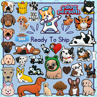 Nouvelle mode populaire personnalisé Kawaii Pet Decor sabot sandales en caoutchouc Silicone accessoires lacets Clip Animal chien chaussure breloques ensemble