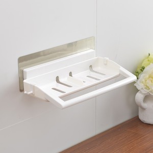 Cuarto de baño de plástico toalla titular de jabón montado en la pared jabón plato Rack Multi-funcional de almacenamiento, estan - Product Image 3