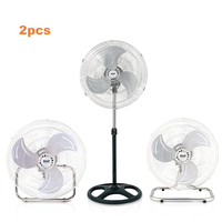Ventilateur électrique sur pied RAF 3 en 1 portable, 3 vitesses, refroidissement par air, plusieurs bases, ventilateur sur pied, ventilateur de sol avec inclinaison réglable