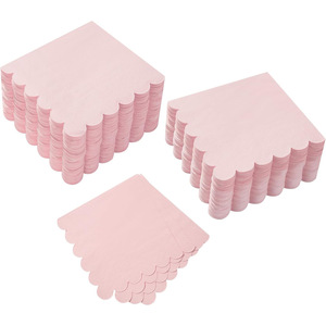 Disposable Birthday Party Napkins Square 250mm Multi Color Lace Design For Hotels Restaurants - Product Image 4