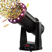 Machine à papier électrique en aluminium avec 12 lumières LED et télécommande pour soirées DJ, boîtes de nuit, mariages, événements – Marque GBV